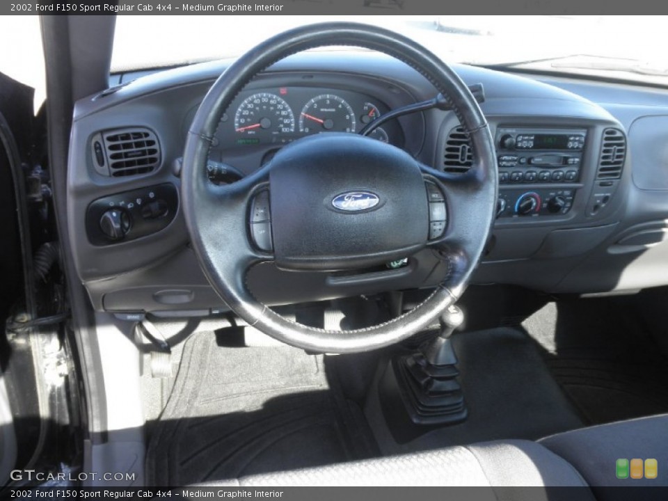 Medium Graphite Interior Steering Wheel for the 2002 Ford F150 Sport Regular Cab 4x4 #55970580