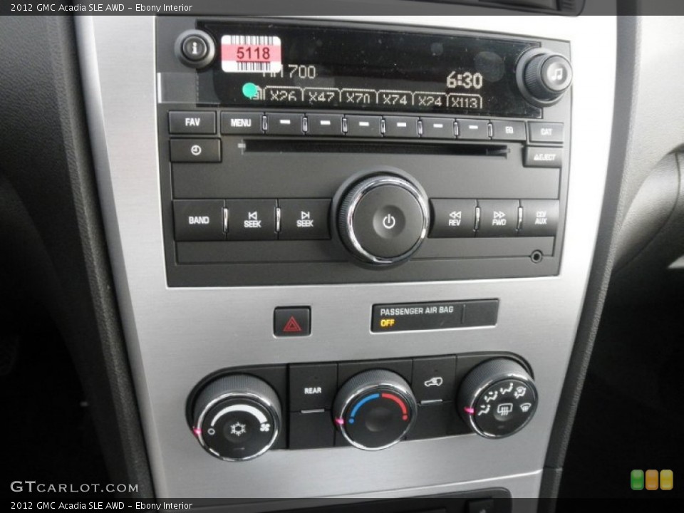 Ebony Interior Audio System for the 2012 GMC Acadia SLE AWD #55970712
