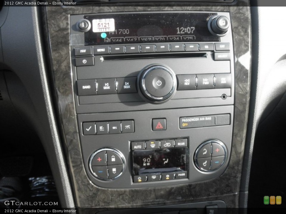 Ebony Interior Audio System for the 2012 GMC Acadia Denali #55971231
