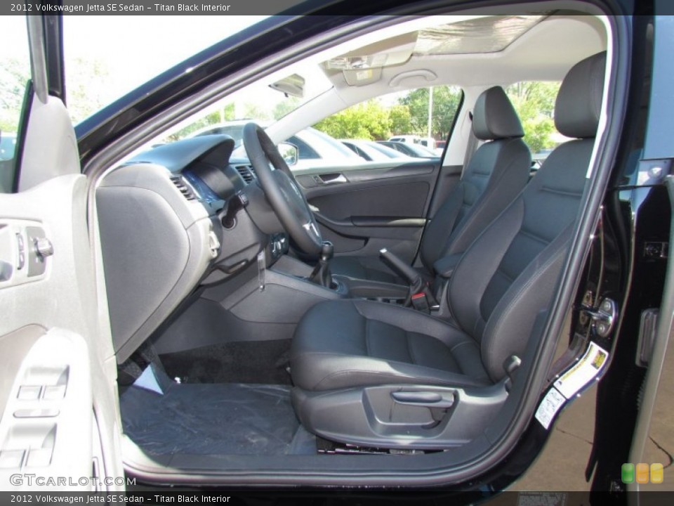 Titan Black Interior Photo for the 2012 Volkswagen Jetta SE Sedan #55971330