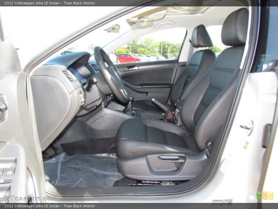 Titan Black Interior Photo for the 2012 Volkswagen Jetta SE Sedan #55971438