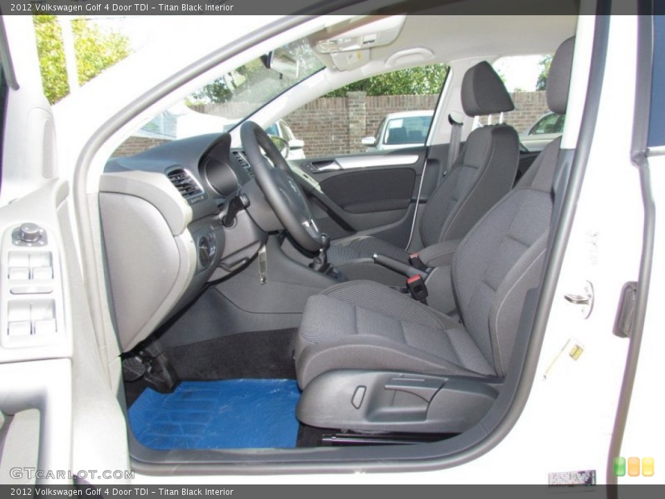 Titan Black Interior Photo for the 2012 Volkswagen Golf 4 Door TDI #55971723