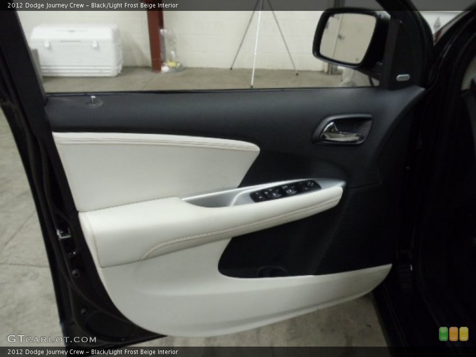 Black/Light Frost Beige Interior Door Panel for the 2012 Dodge Journey Crew #55972113