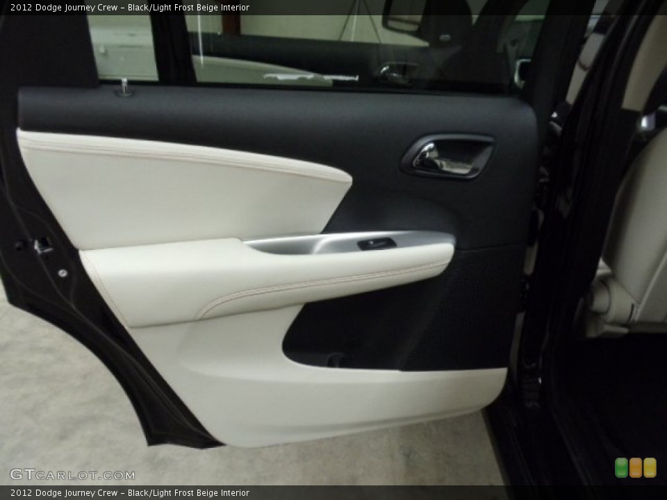 Black/Light Frost Beige Interior Door Panel for the 2012 Dodge Journey Crew #55972122