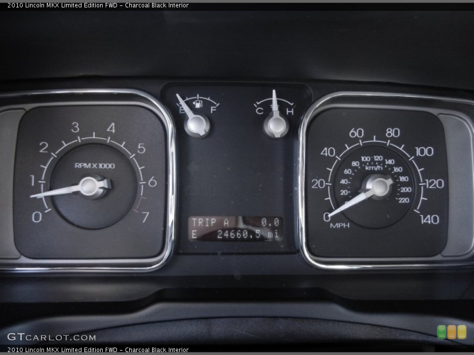 Charcoal Black Interior Gauges for the 2010 Lincoln MKX Limited Edition FWD #55972848