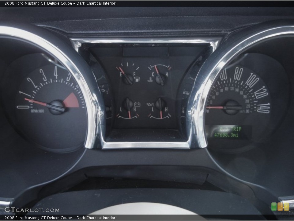 Dark Charcoal Interior Gauges for the 2008 Ford Mustang GT Deluxe Coupe #55973119