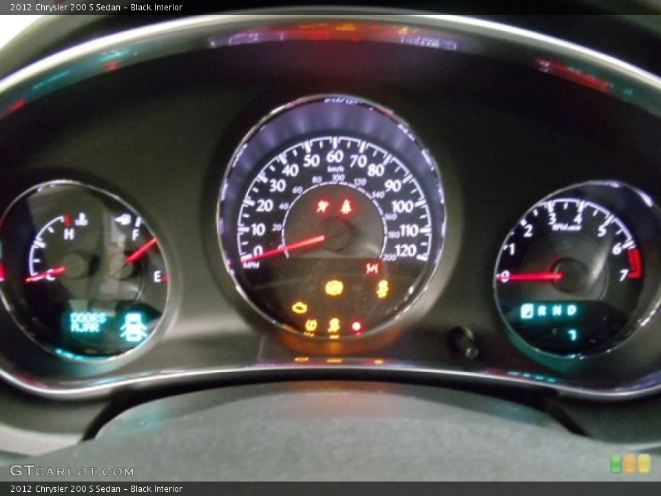 Black Interior Gauges for the 2012 Chrysler 200 S Sedan #55973290