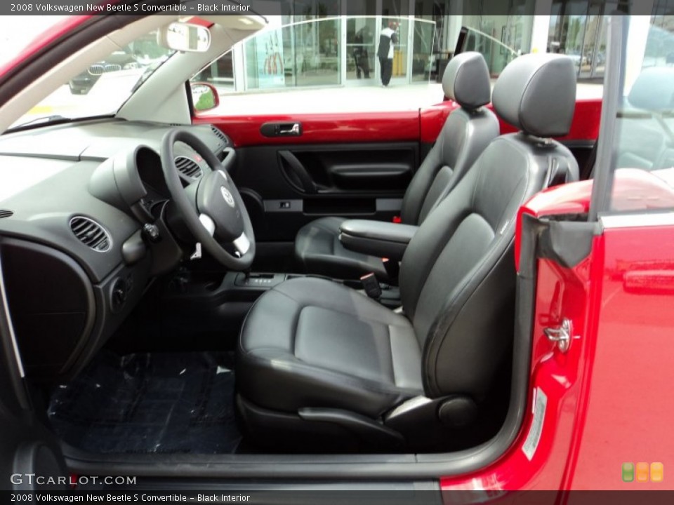 Black Interior Photo for the 2008 Volkswagen New Beetle S Convertible #55974174