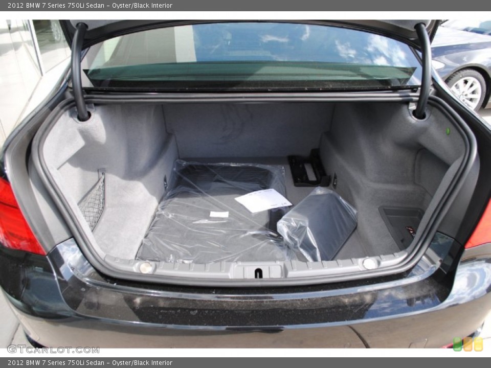 Oyster/Black Interior Trunk for the 2012 BMW 7 Series 750Li Sedan #55974463