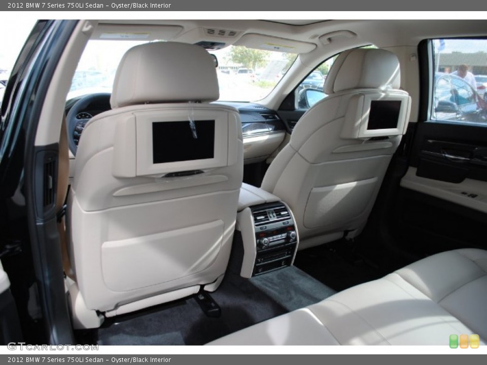 Oyster/Black Interior Photo for the 2012 BMW 7 Series 750Li Sedan #55974511