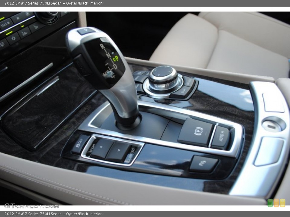 Oyster/Black Interior Transmission for the 2012 BMW 7 Series 750Li Sedan #55974559