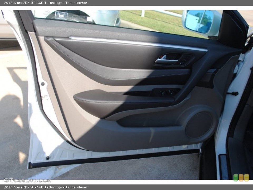 Taupe Interior Door Panel for the 2012 Acura ZDX SH-AWD Technology #55975117