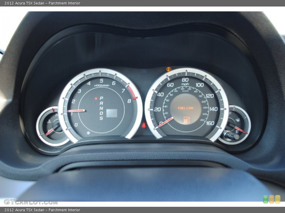 Parchment Interior Gauges for the 2012 Acura TSX Sedan #55975744