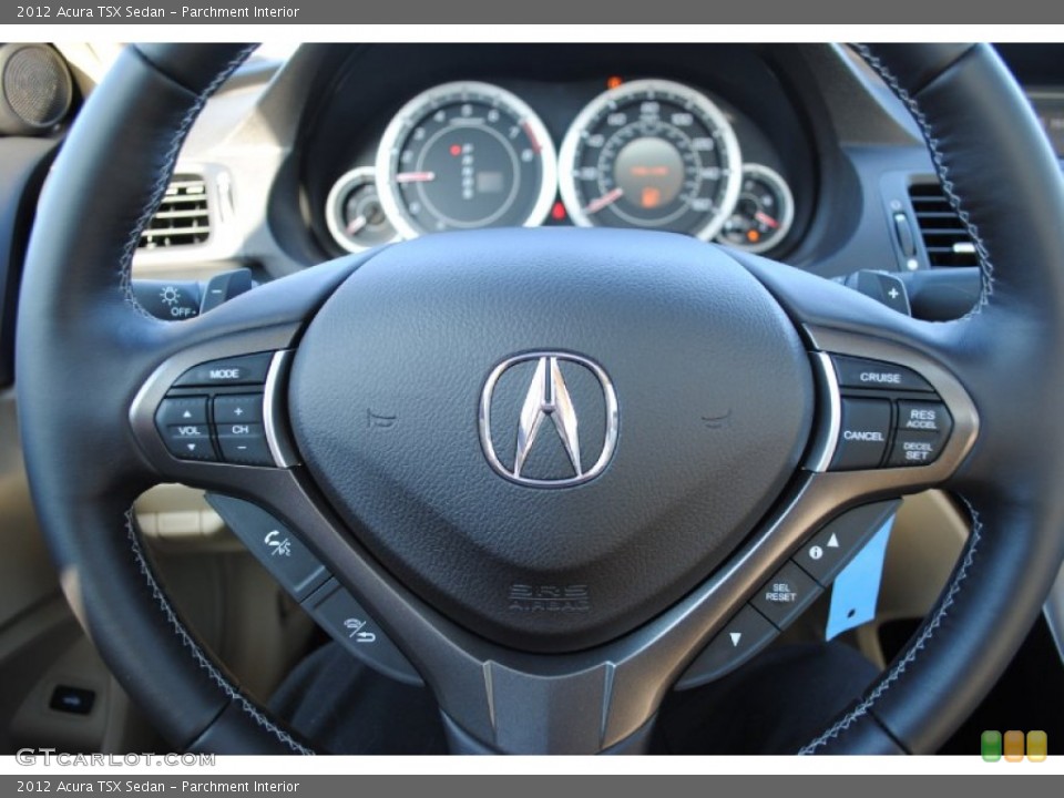 Parchment Interior Steering Wheel for the 2012 Acura TSX Sedan #55975753