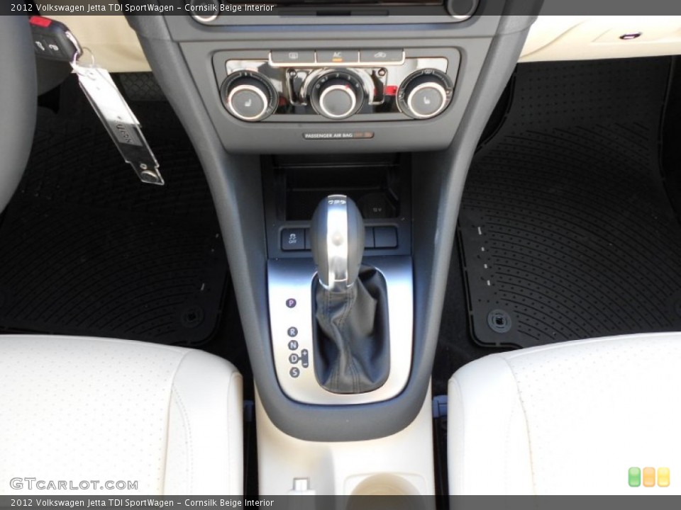 Cornsilk Beige Interior Transmission for the 2012 Volkswagen Jetta TDI SportWagen #55976461