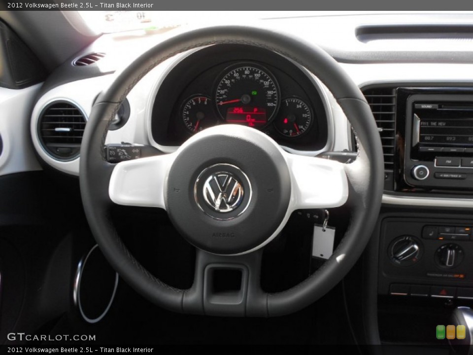 Titan Black Interior Steering Wheel for the 2012 Volkswagen Beetle 2.5L #55976659