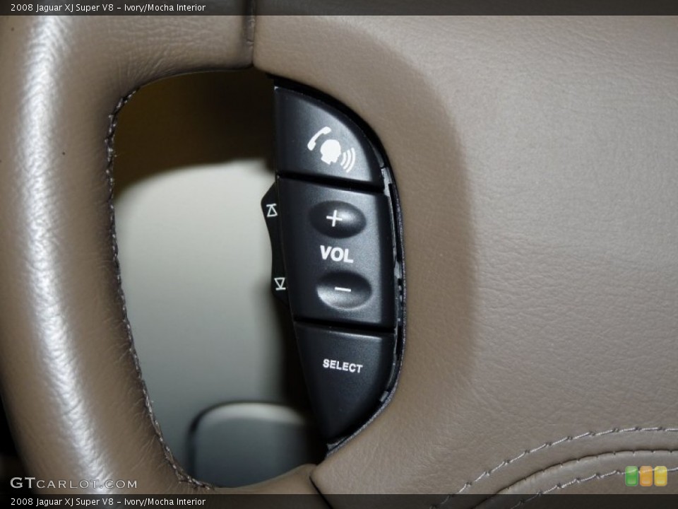 Ivory/Mocha Interior Controls for the 2008 Jaguar XJ Super V8 #55977901