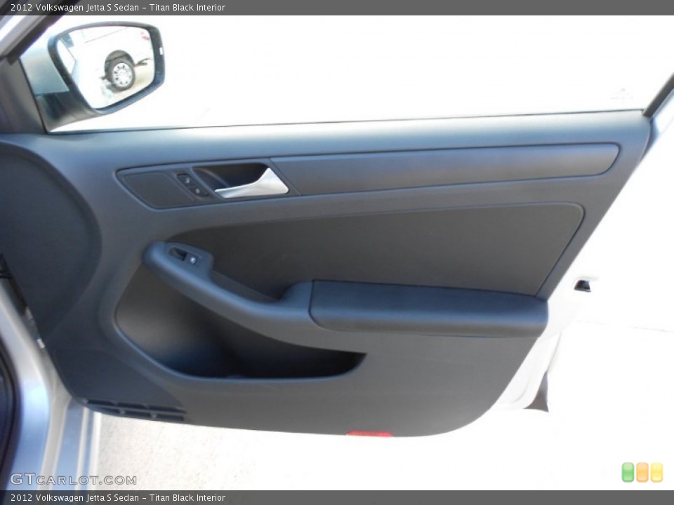 Titan Black Interior Door Panel for the 2012 Volkswagen Jetta S Sedan #55978447