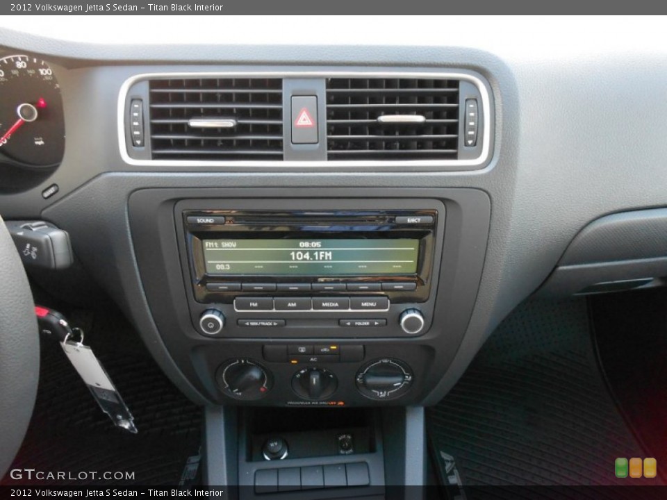 Titan Black Interior Controls for the 2012 Volkswagen Jetta S Sedan #55978492
