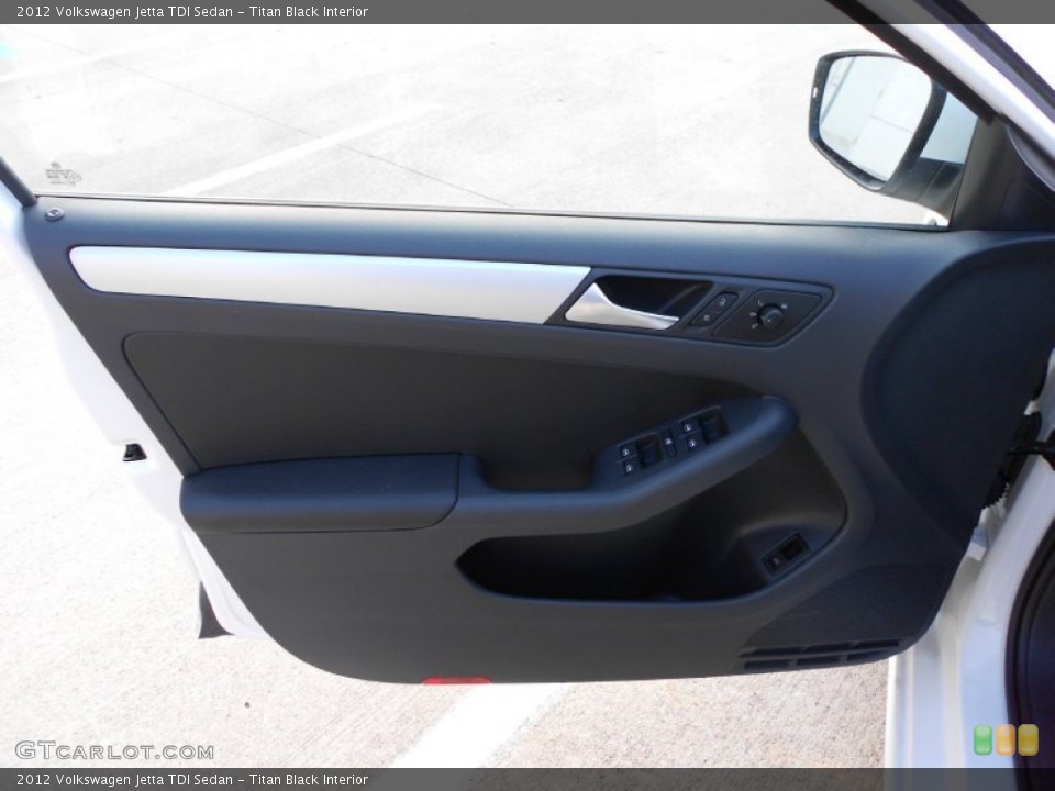 Titan Black Interior Door Panel for the 2012 Volkswagen Jetta TDI Sedan #55978838