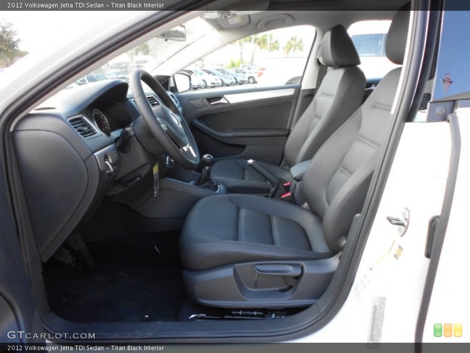 Titan Black Interior Photo for the 2012 Volkswagen Jetta TDI Sedan #55978846