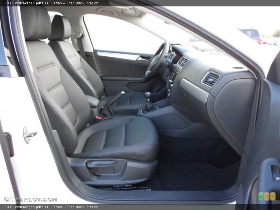 Titan Black Interior Photo for the 2012 Volkswagen Jetta TDI Sedan #55978870
