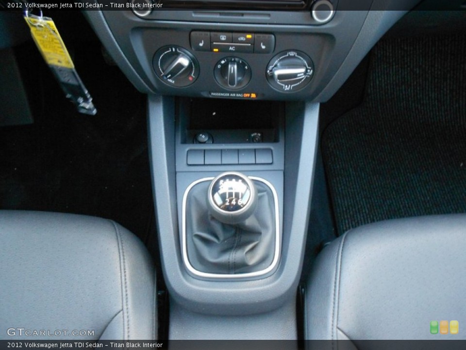 Titan Black Interior Transmission for the 2012 Volkswagen Jetta TDI Sedan #55978915