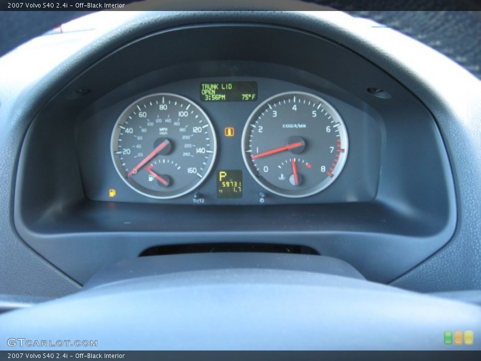 Off-Black Interior Gauges for the 2007 Volvo S40 2.4i #55979290