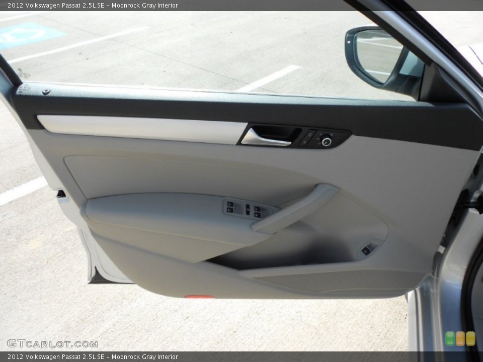 Moonrock Gray Interior Door Panel for the 2012 Volkswagen Passat 2.5L SE #55980214