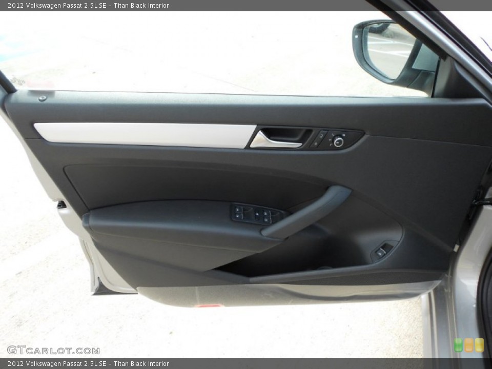 Titan Black Interior Door Panel for the 2012 Volkswagen Passat 2.5L SE #55980646