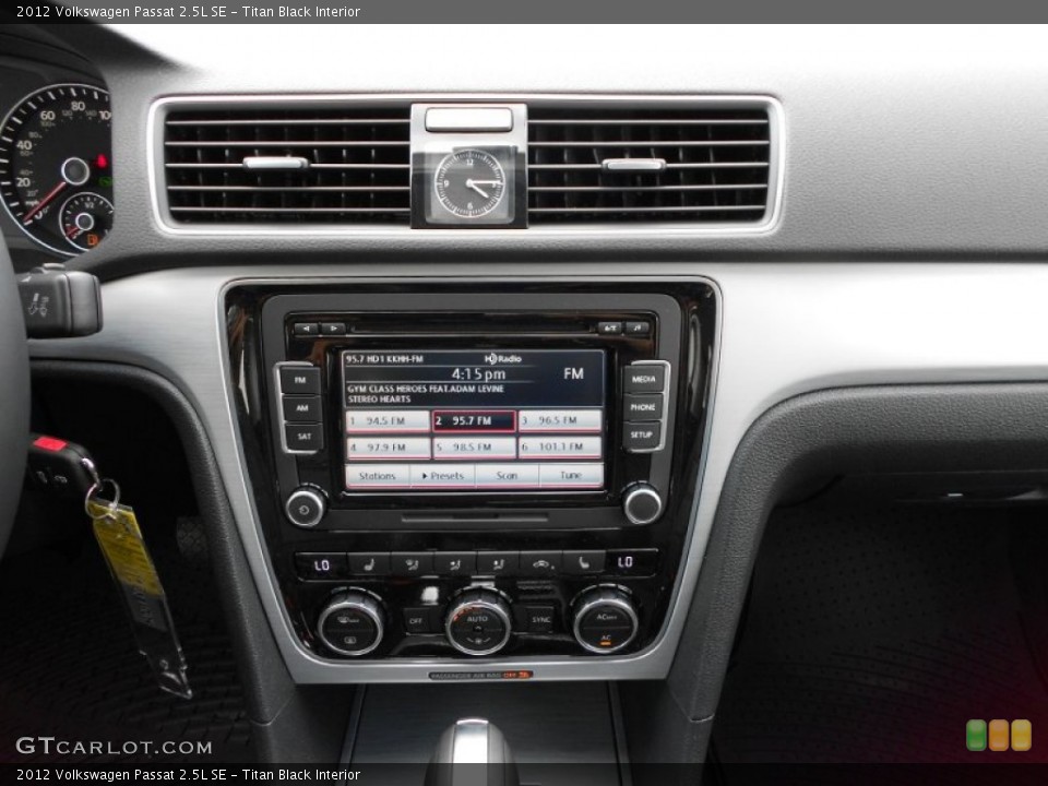 Titan Black Interior Controls for the 2012 Volkswagen Passat 2.5L SE #55980706