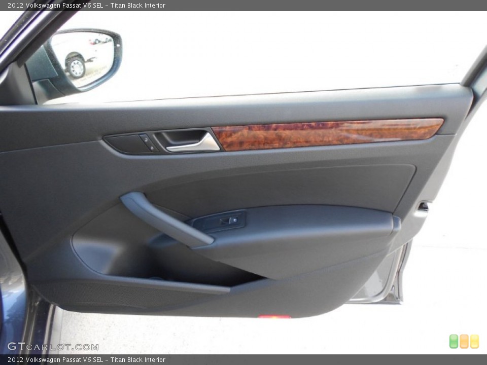 Titan Black Interior Door Panel for the 2012 Volkswagen Passat V6 SEL #55980865