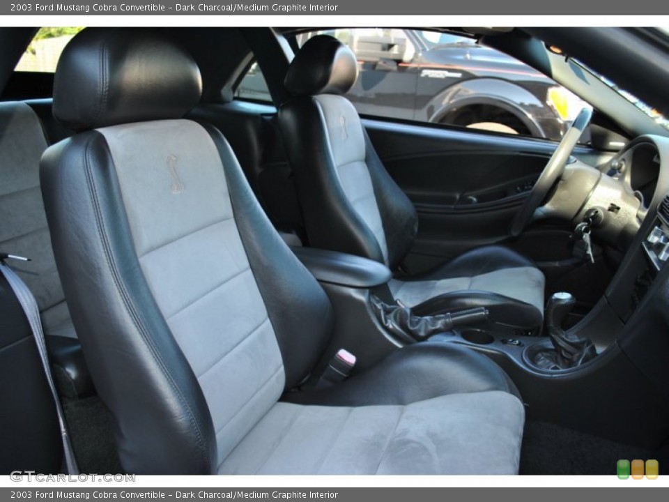 Dark Charcoal/Medium Graphite Interior Photo for the 2003 Ford Mustang Cobra Convertible #55981522