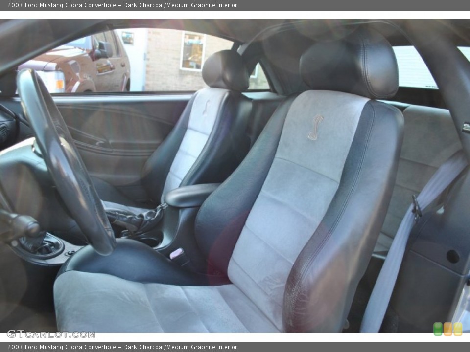 Dark Charcoal/Medium Graphite Interior Photo for the 2003 Ford Mustang Cobra Convertible #55981539