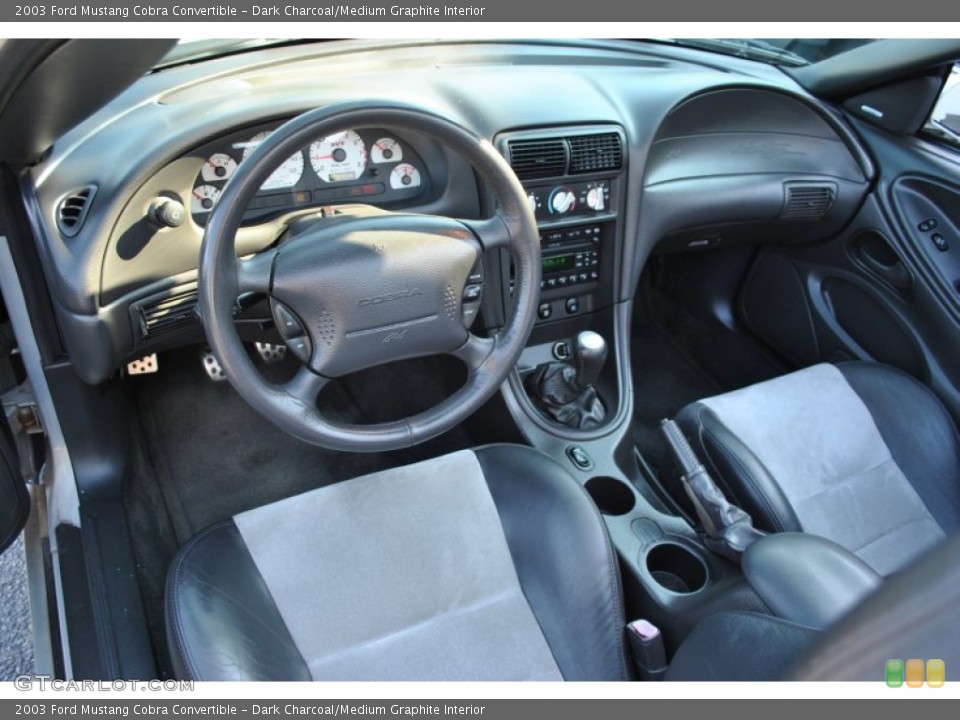Dark Charcoal/Medium Graphite Interior Prime Interior for the 2003 Ford Mustang Cobra Convertible #55981569