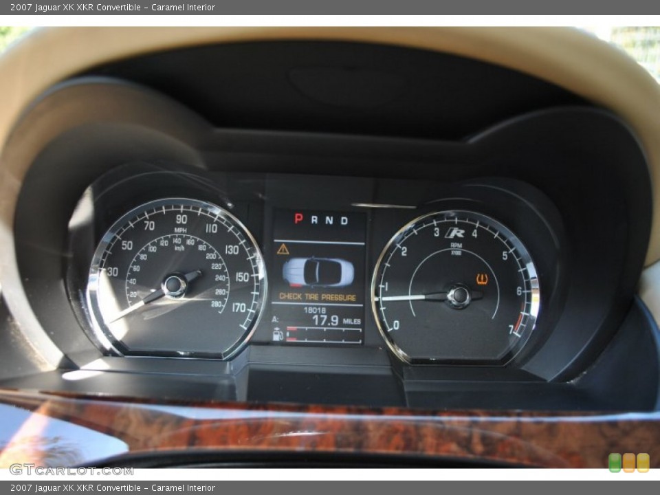 Caramel Interior Gauges for the 2007 Jaguar XK XKR Convertible #55986955