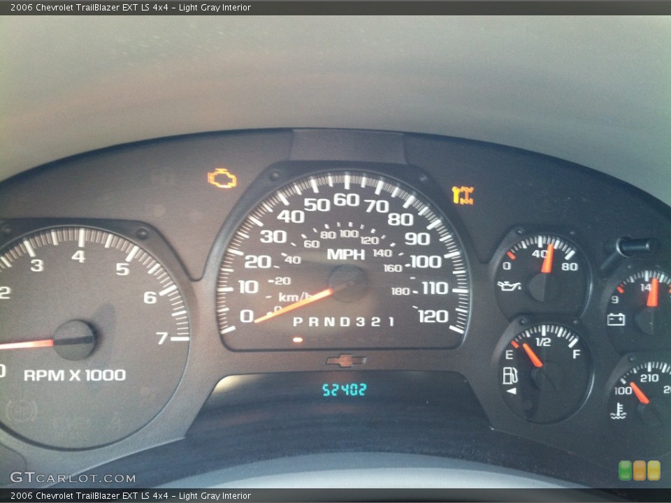 Light Gray Interior Gauges for the 2006 Chevrolet TrailBlazer EXT LS 4x4 #55987305