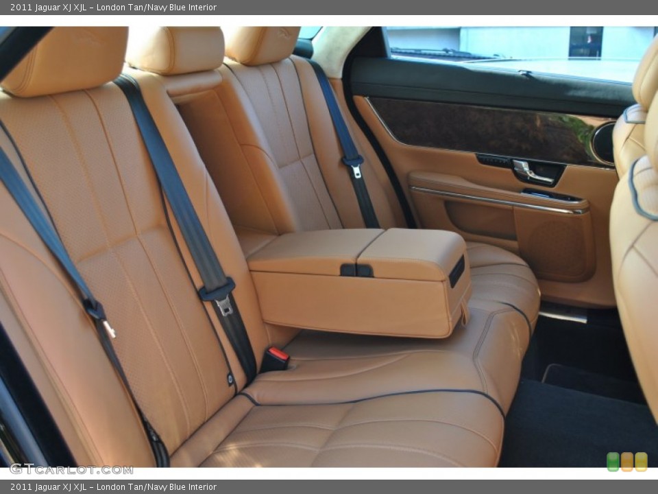 London Tan/Navy Blue Interior Photo for the 2011 Jaguar XJ XJL #55987349