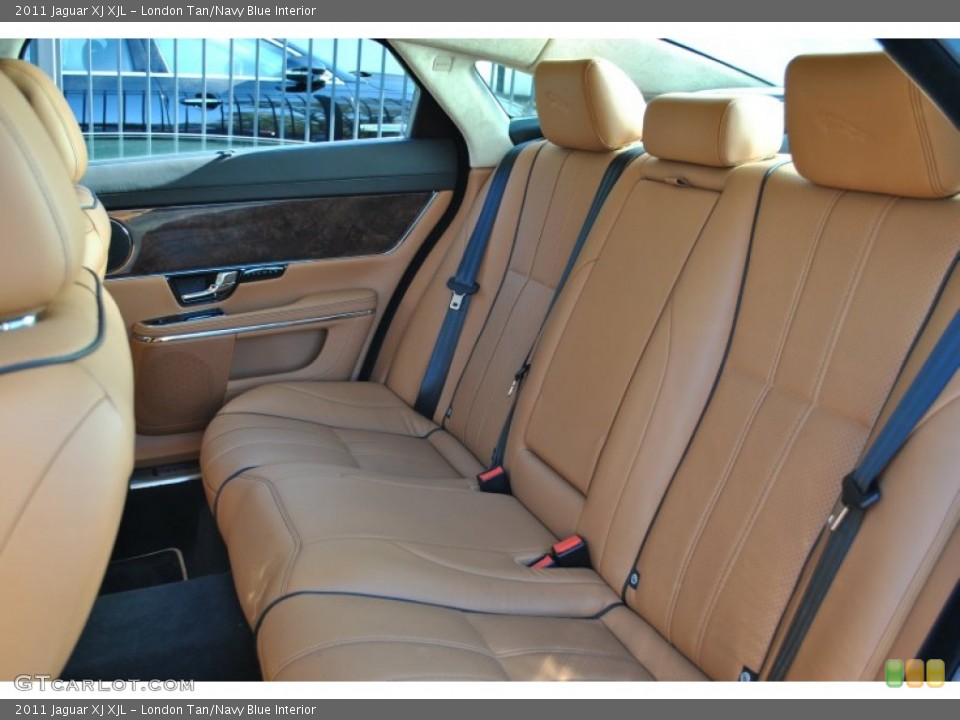 London Tan/Navy Blue Interior Photo for the 2011 Jaguar XJ XJL #55987371