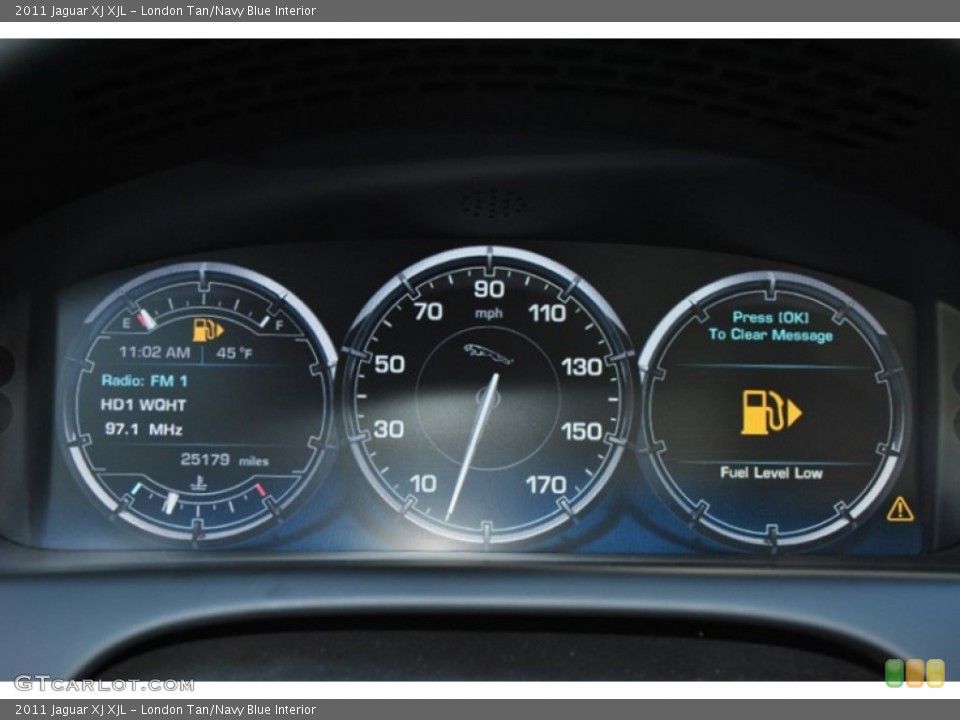 London Tan/Navy Blue Interior Gauges for the 2011 Jaguar XJ XJL #55987438