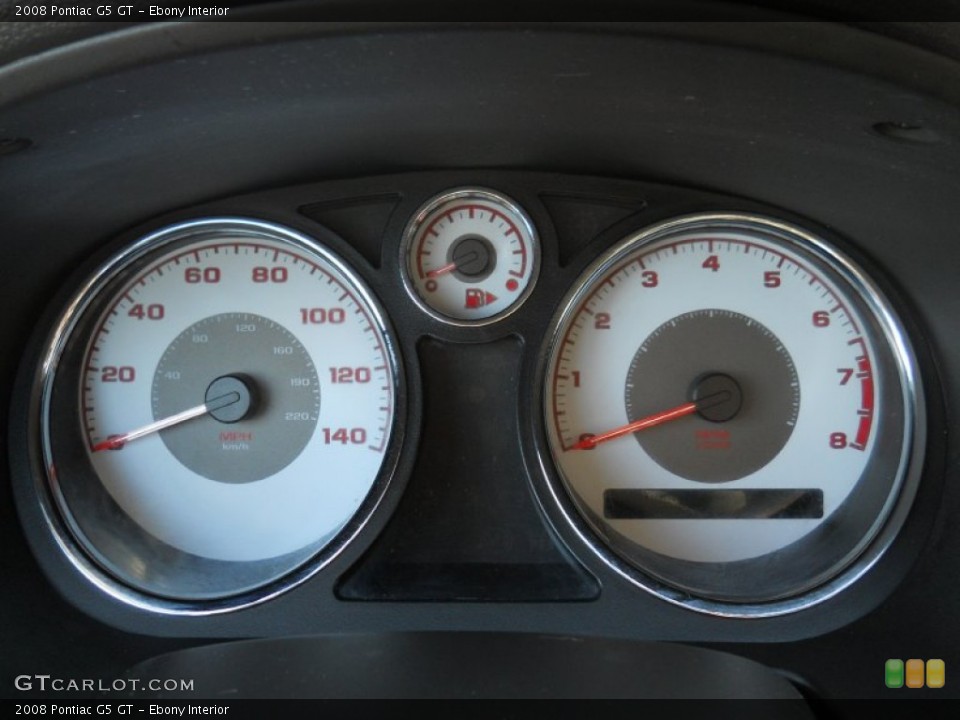Ebony Interior Gauges for the 2008 Pontiac G5 GT #55989082