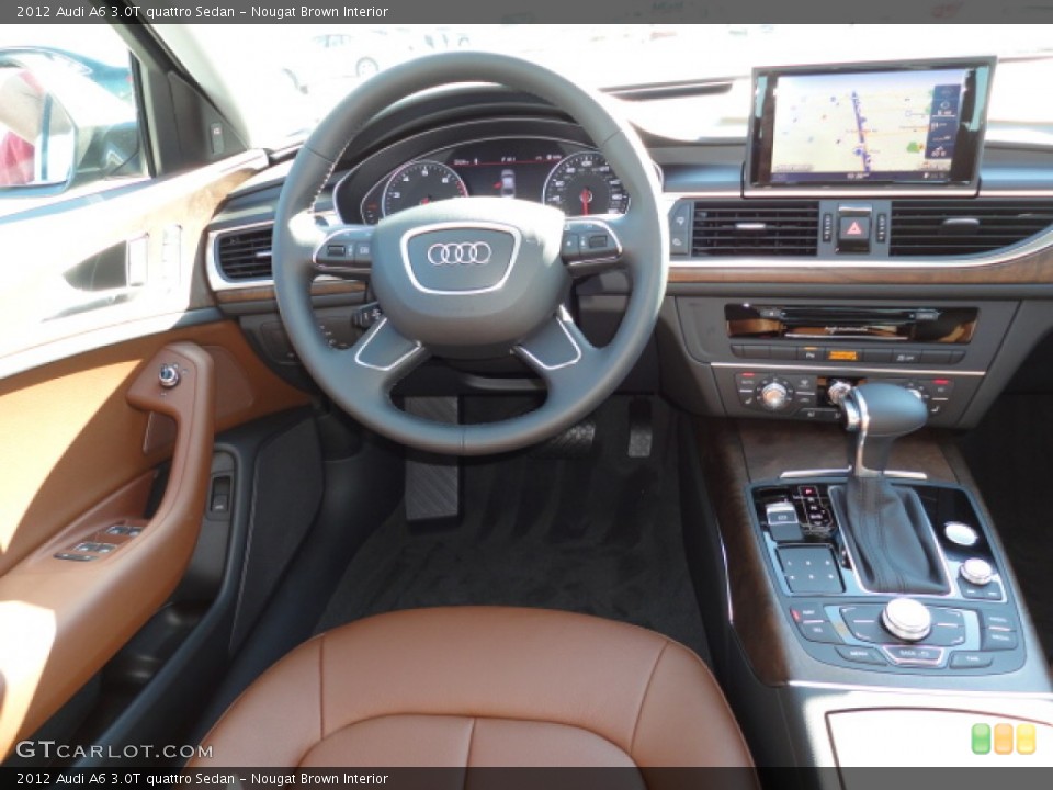 Nougat Brown Interior Dashboard for the 2012 Audi A6 3.0T quattro Sedan #55990132