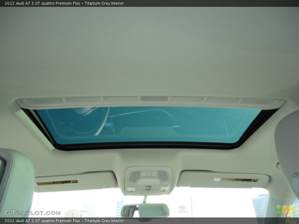 Titanium Grey Interior Sunroof for the 2012 Audi A7 3.0T quattro Premium Plus #55990210