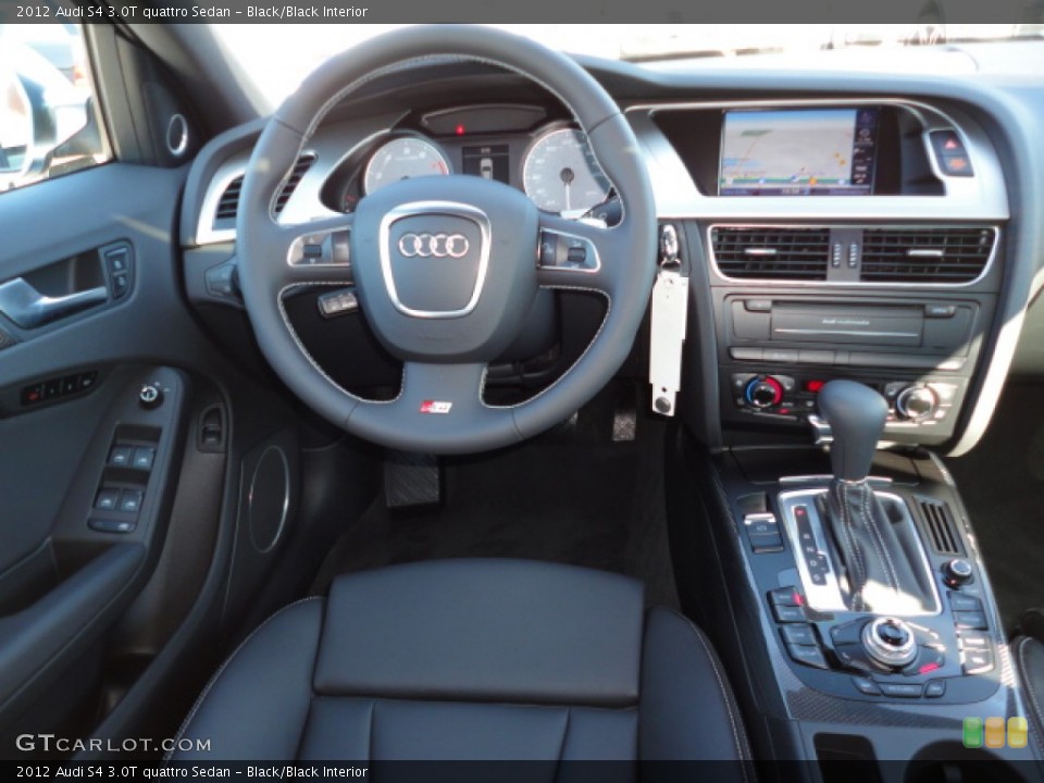 Black/Black Interior Dashboard for the 2012 Audi S4 3.0T quattro Sedan #55990504