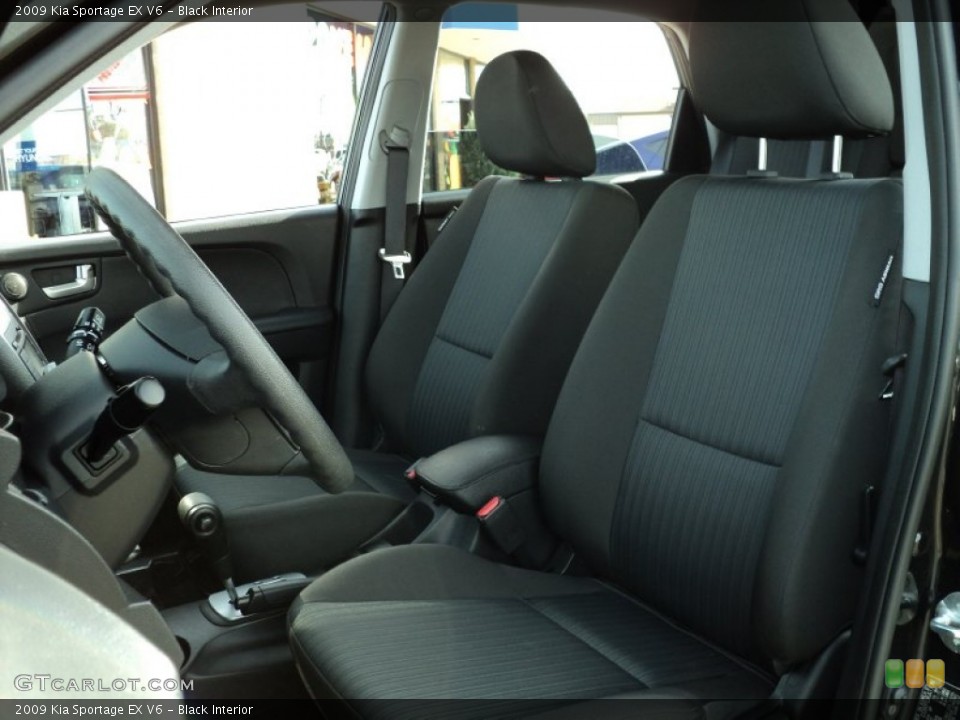 Black Interior Photo for the 2009 Kia Sportage EX V6 #55991263