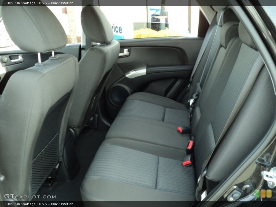 Black Interior Photo for the 2009 Kia Sportage EX V6 #55991272