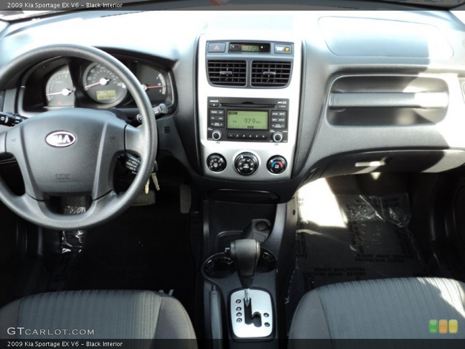 Black Interior Dashboard for the 2009 Kia Sportage EX V6 #55991299