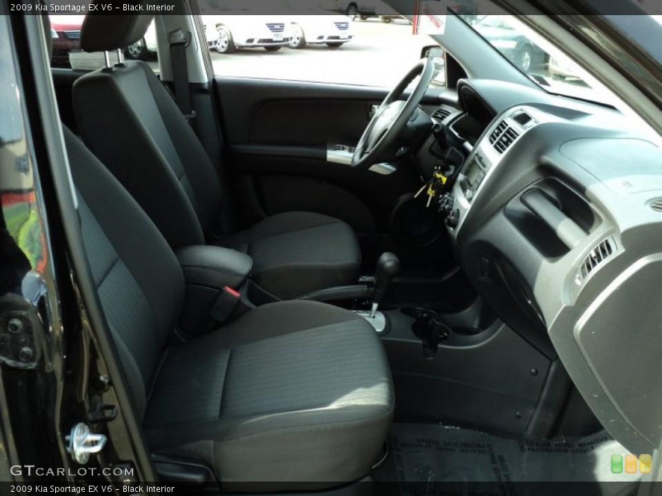 Black Interior Photo for the 2009 Kia Sportage EX V6 #55991333