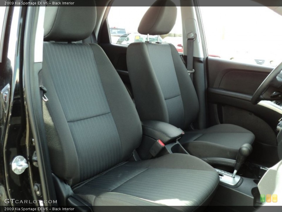 Black Interior Photo for the 2009 Kia Sportage EX V6 #55991350