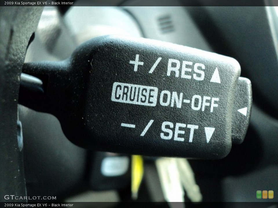 Black Interior Controls for the 2009 Kia Sportage EX V6 #55991391